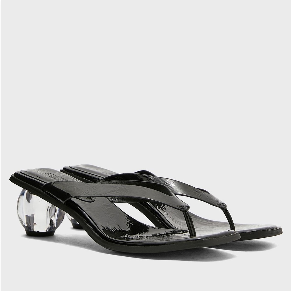 Clear Ball Heel Sandles